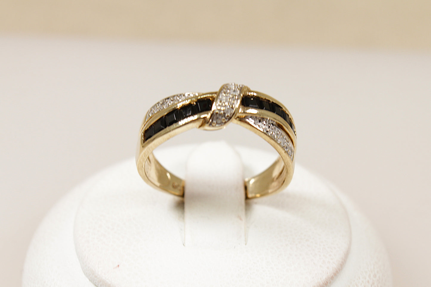 9ct Sapphire and Diamond Ring