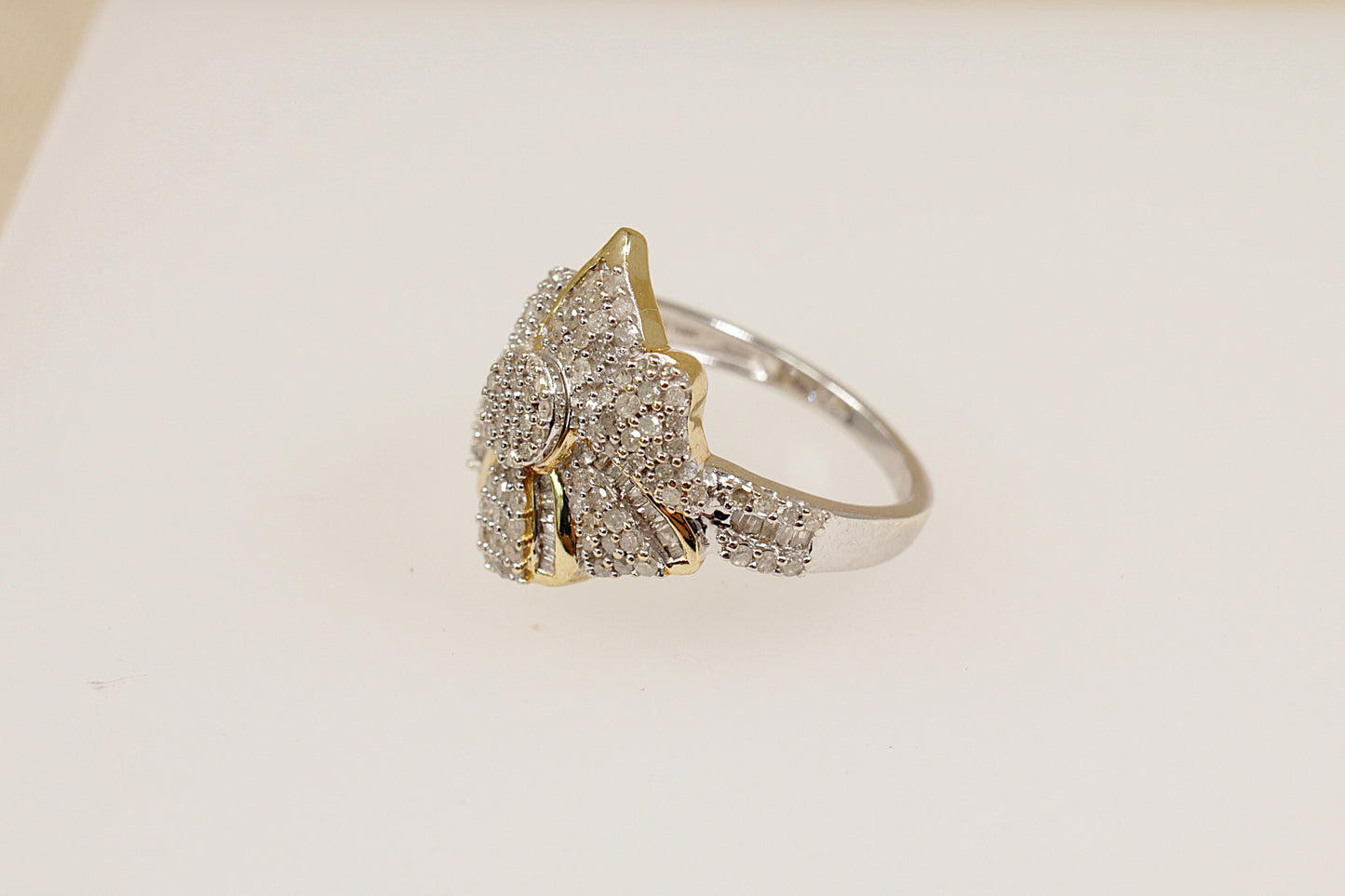 9ct Diamond Cluster Statement Ring