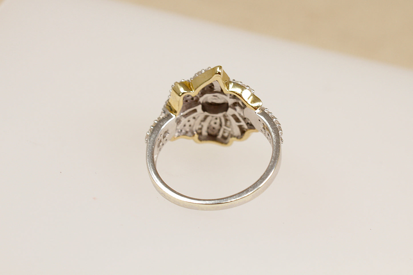 9ct Diamond Cluster Statement Ring