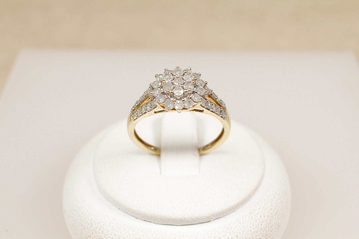 9ct Diamond Cluster Ring