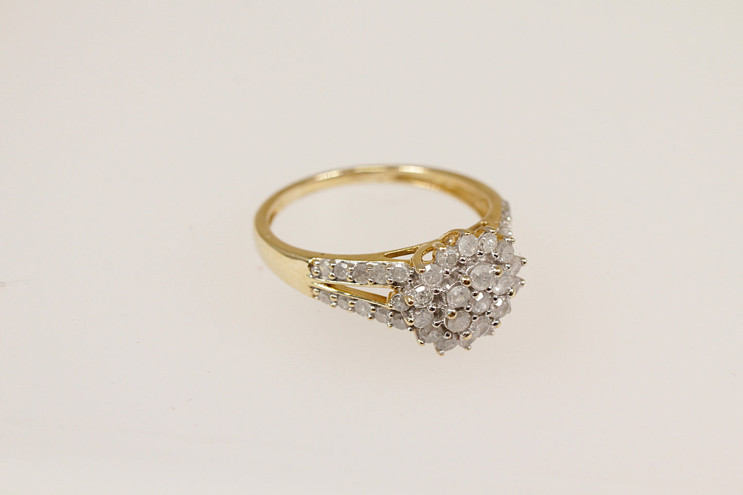 9ct Diamond Cluster Ring