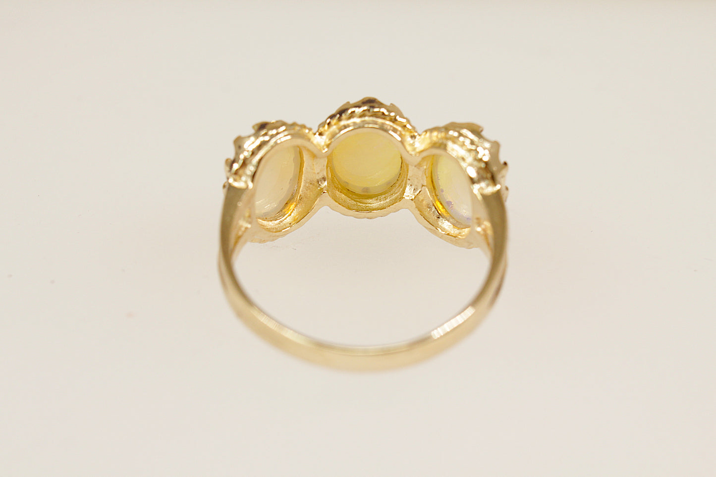 9ct Gold Opal Trilogy Ring