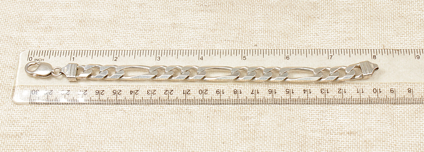 Silver Italian Figaro Bracelet