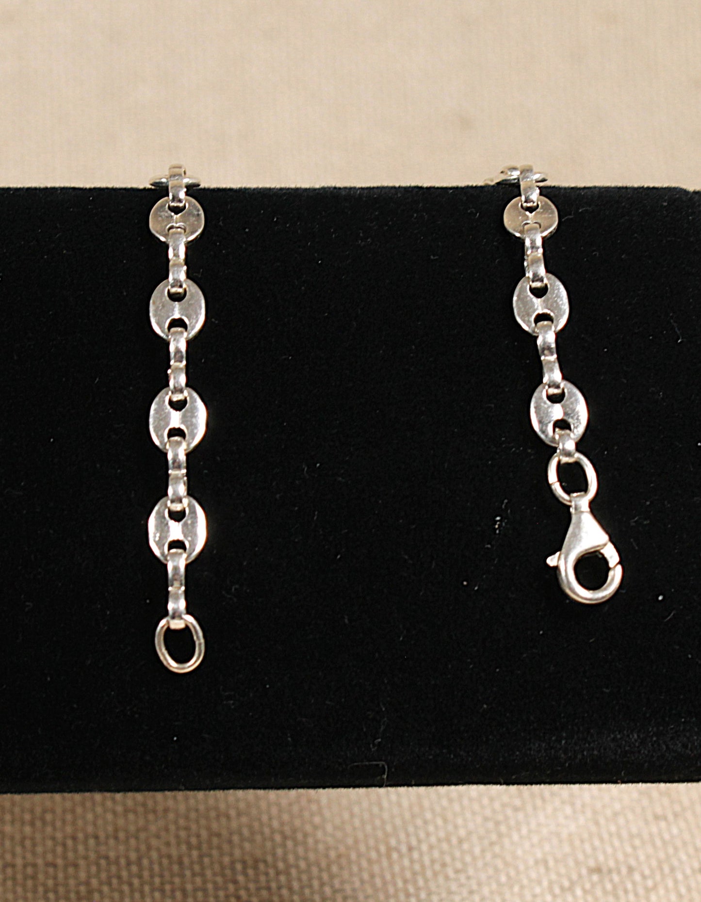 Silver Anchor Chain Link Bracelet