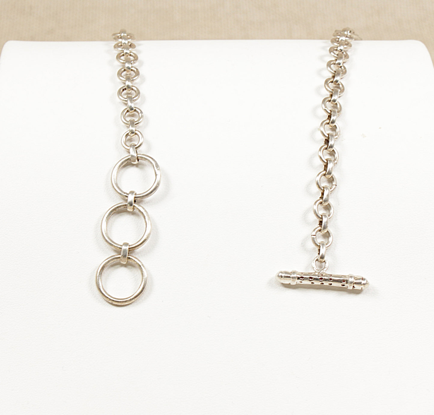 Silver Rose Quartz Necklet Necklace