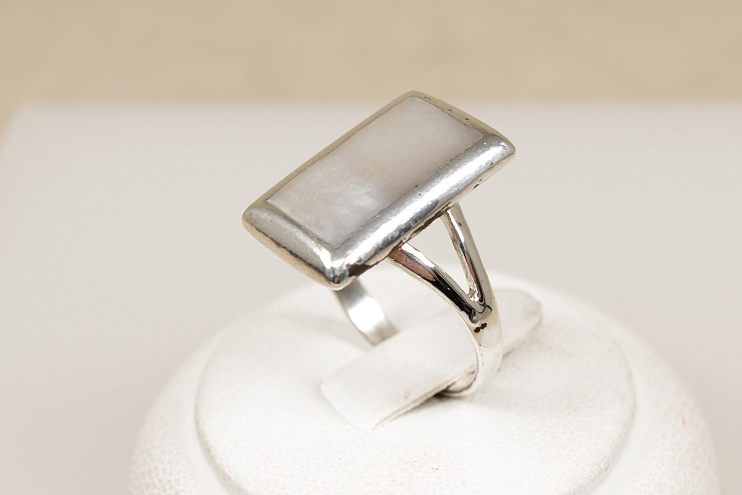 Silver and Mother of Pearl Ring