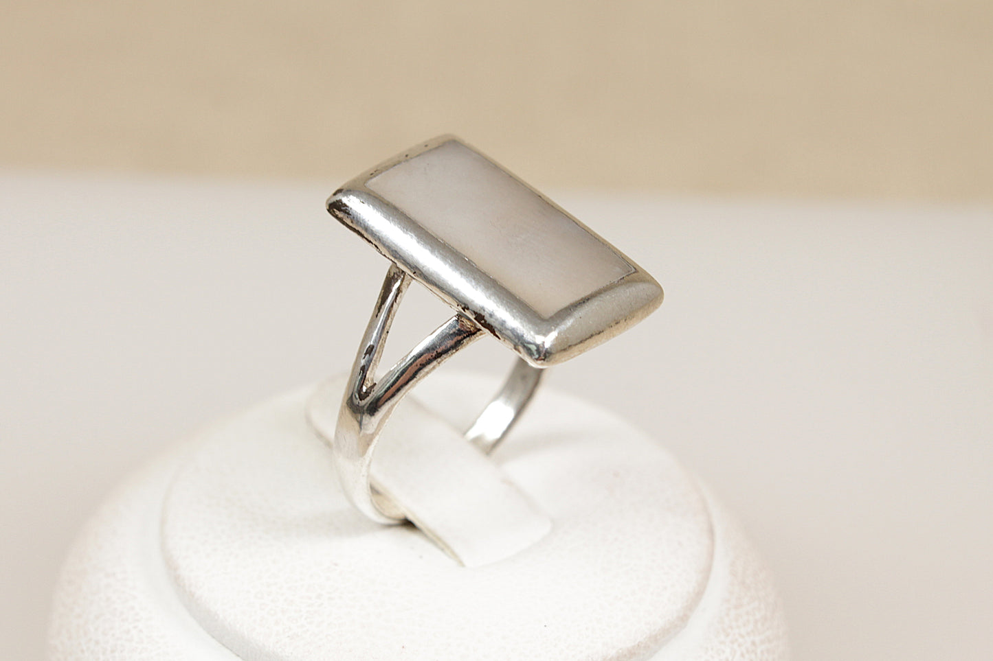 Silver and Mother of Pearl Ring