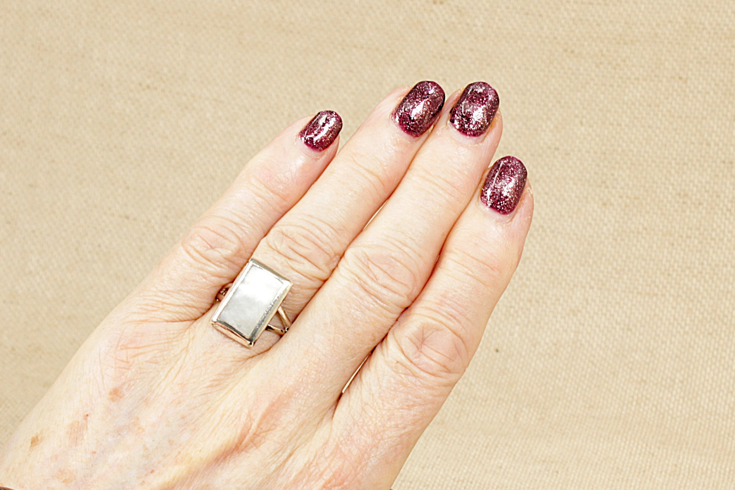 Silver and Mother of Pearl Ring