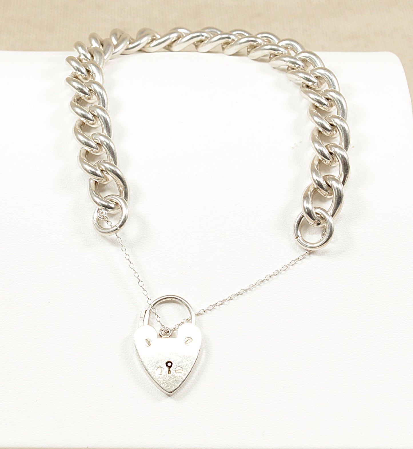 Vintage Silver Curb Link Bracelet
