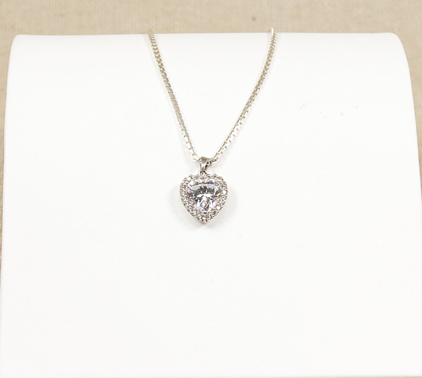 Silver Heart Pendant Necklace