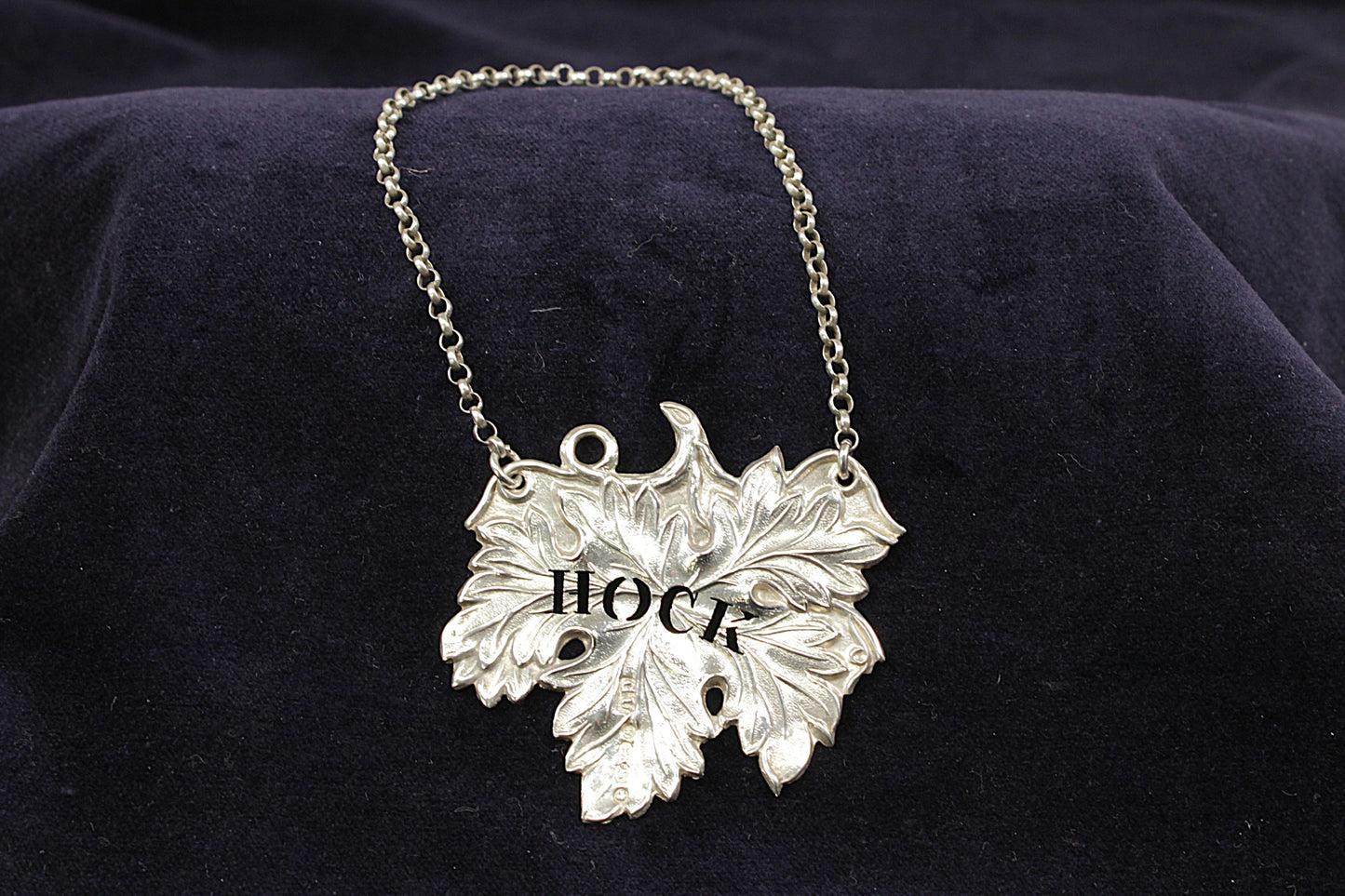 A Pair of Victorian Antique Silver Decanter / Bottle Labels