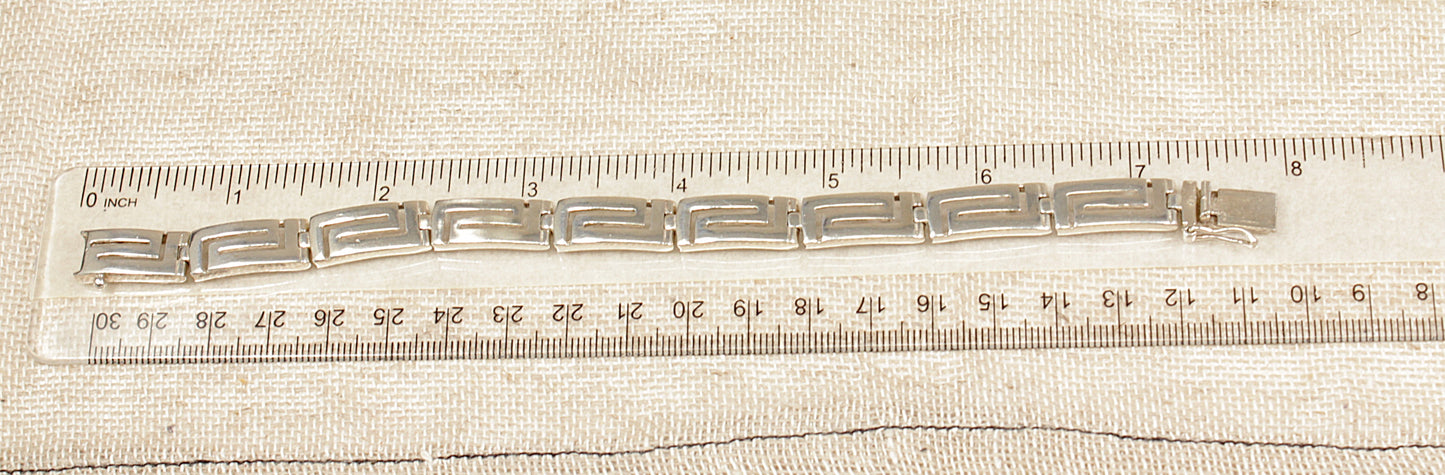 Silver Fancy Link Bracelet