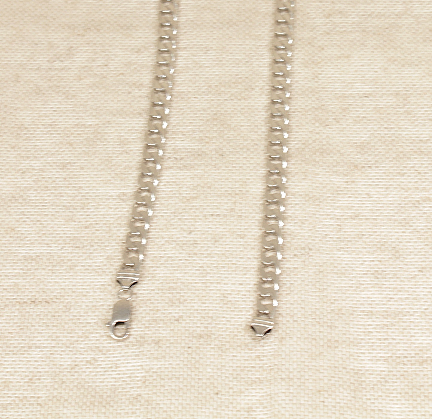 Silver Curb Link Necklace