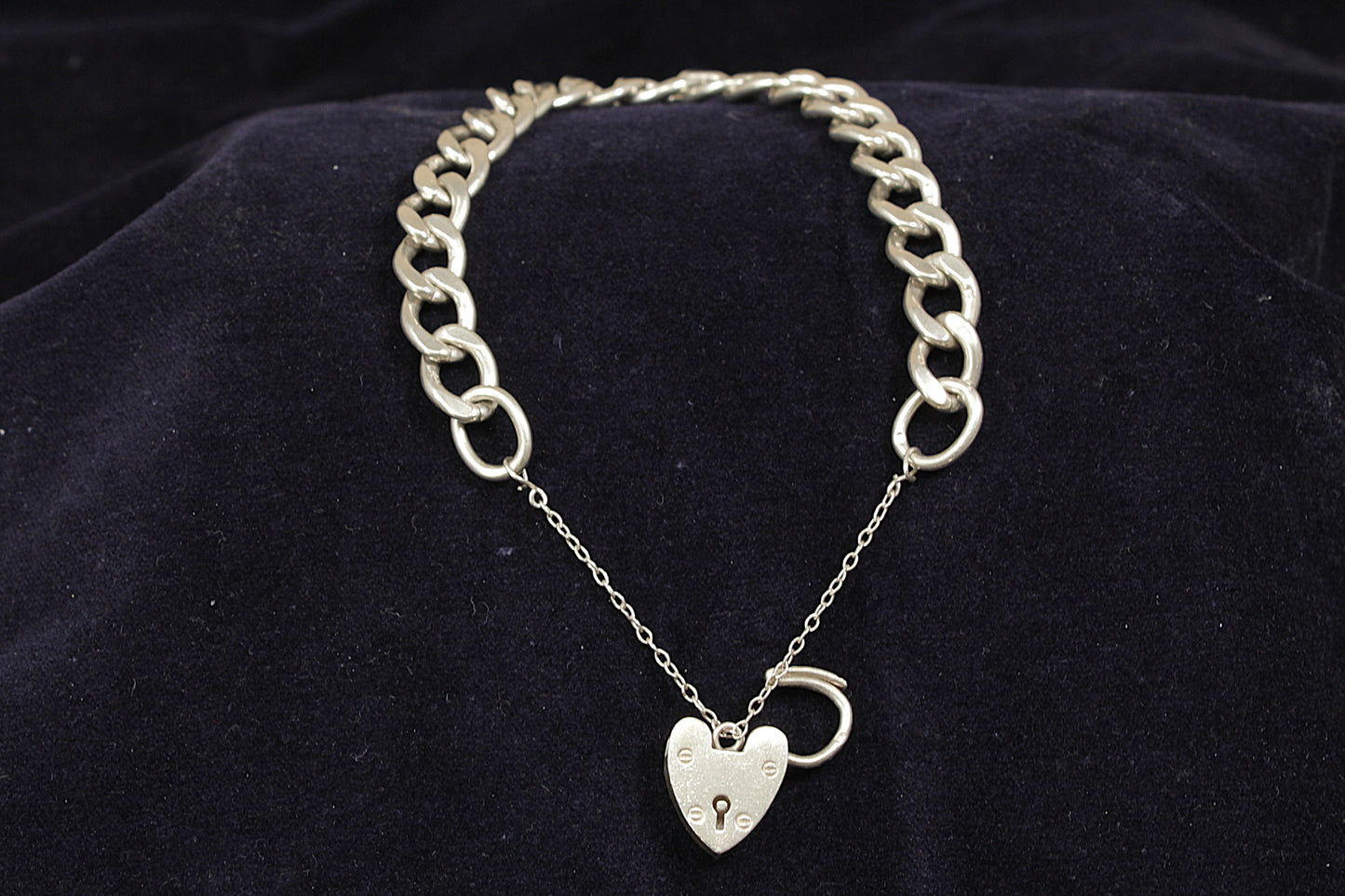 Vintage Silver Curb Link Bracelet