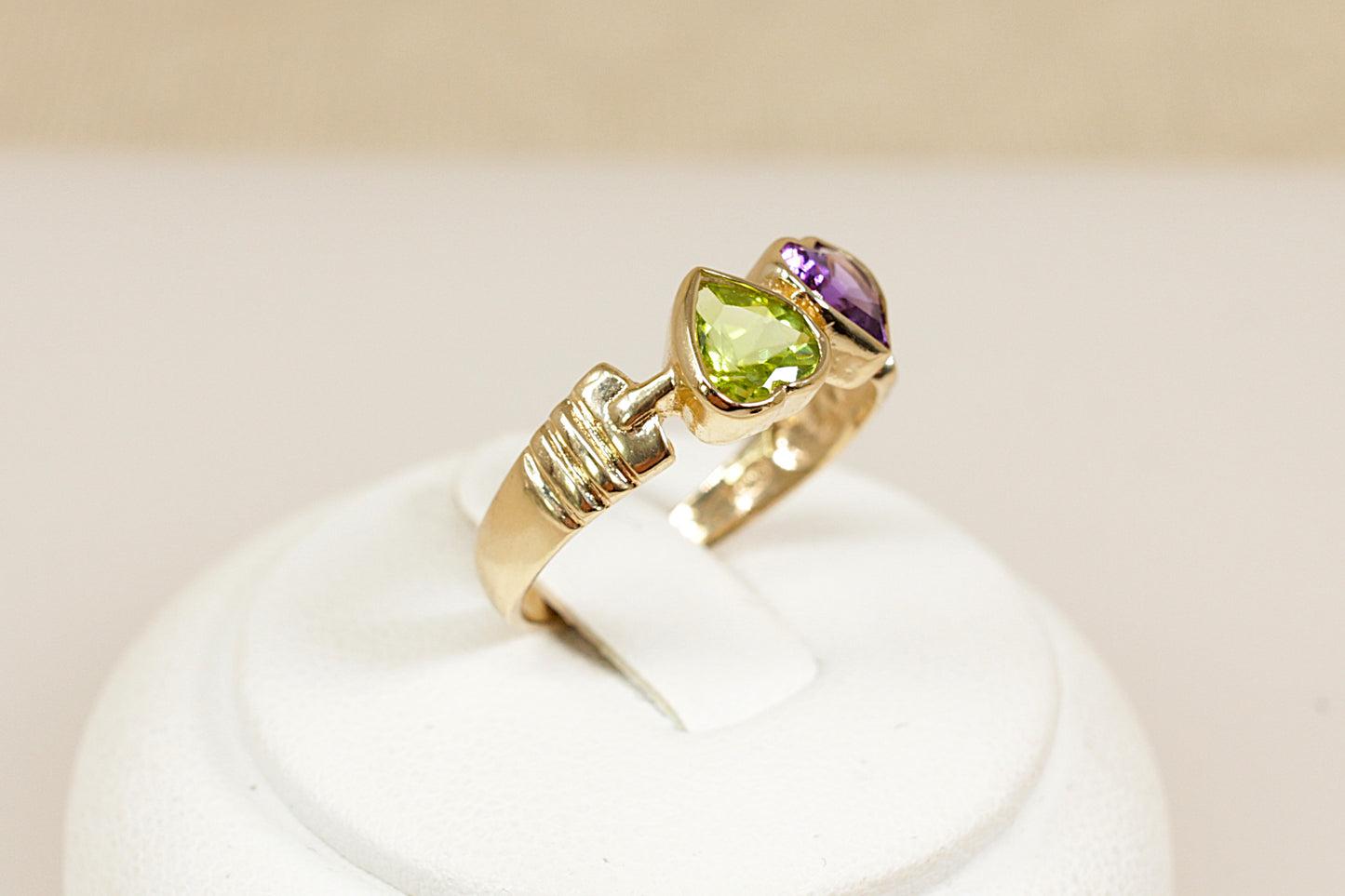Vintage Double Heart Ring