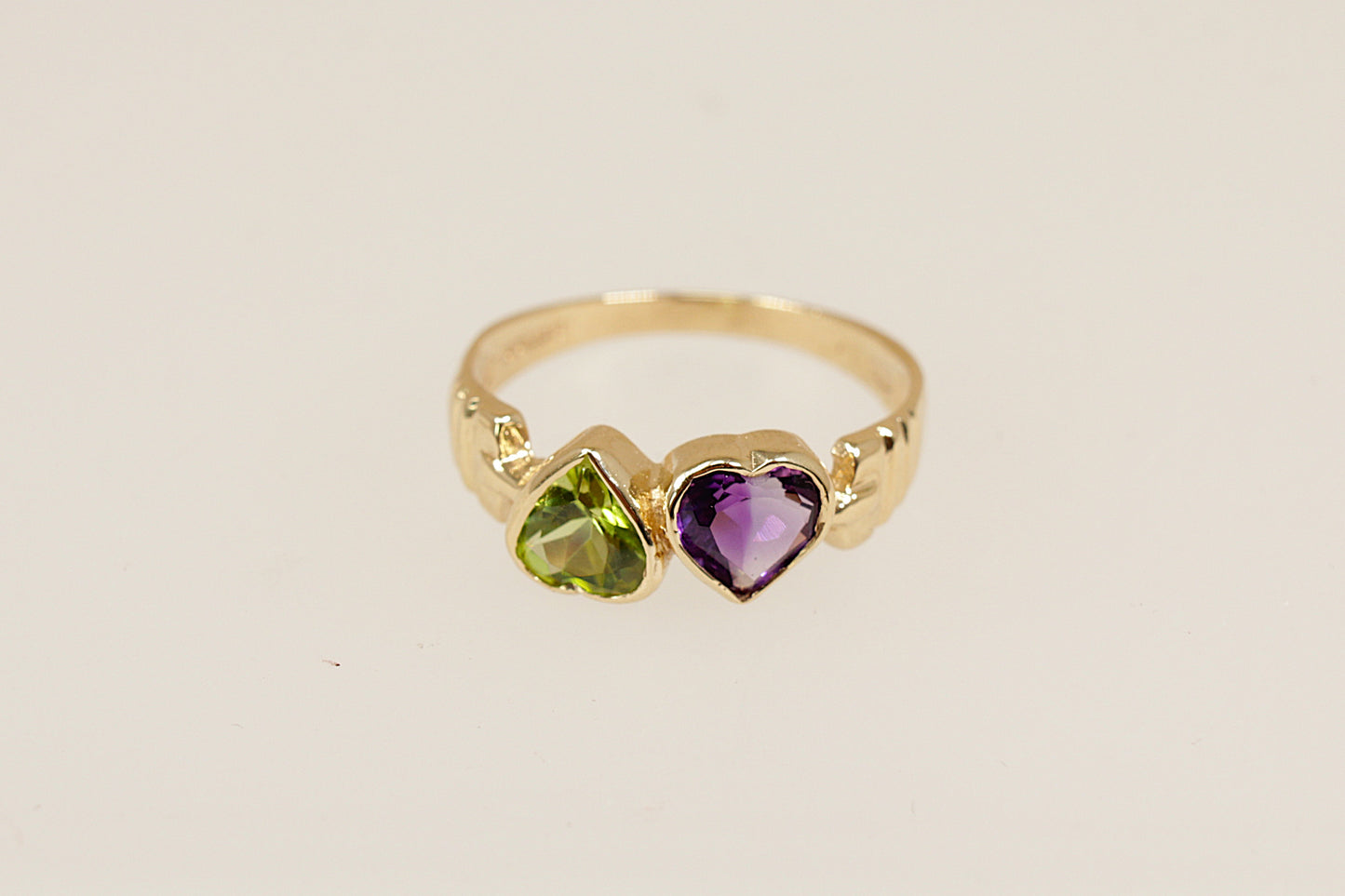 Vintage Double Heart Ring