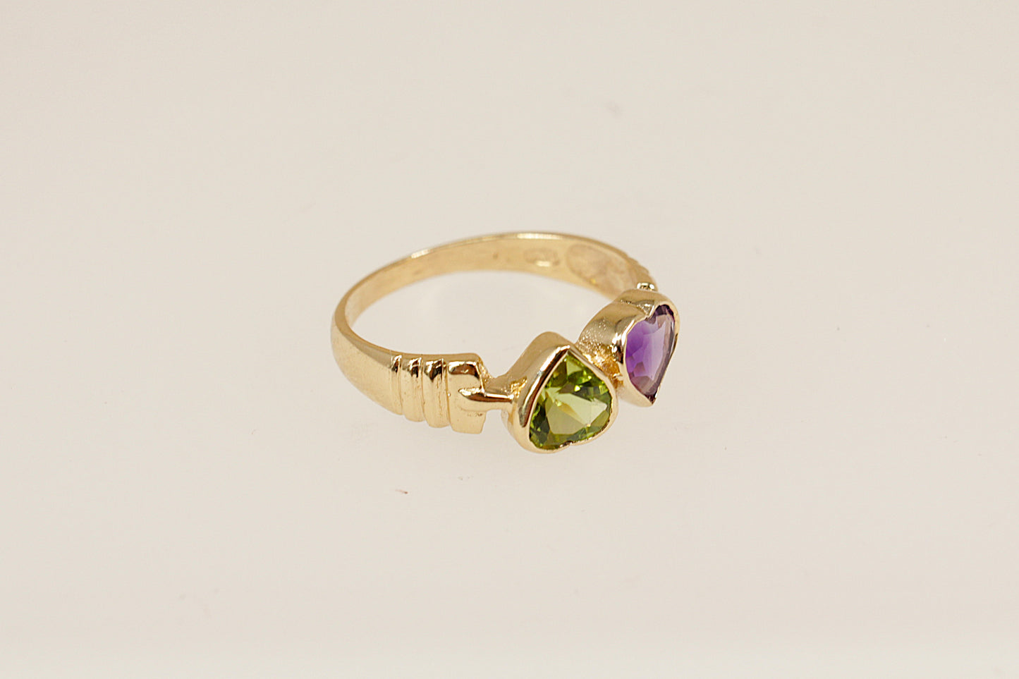 Vintage Double Heart Ring