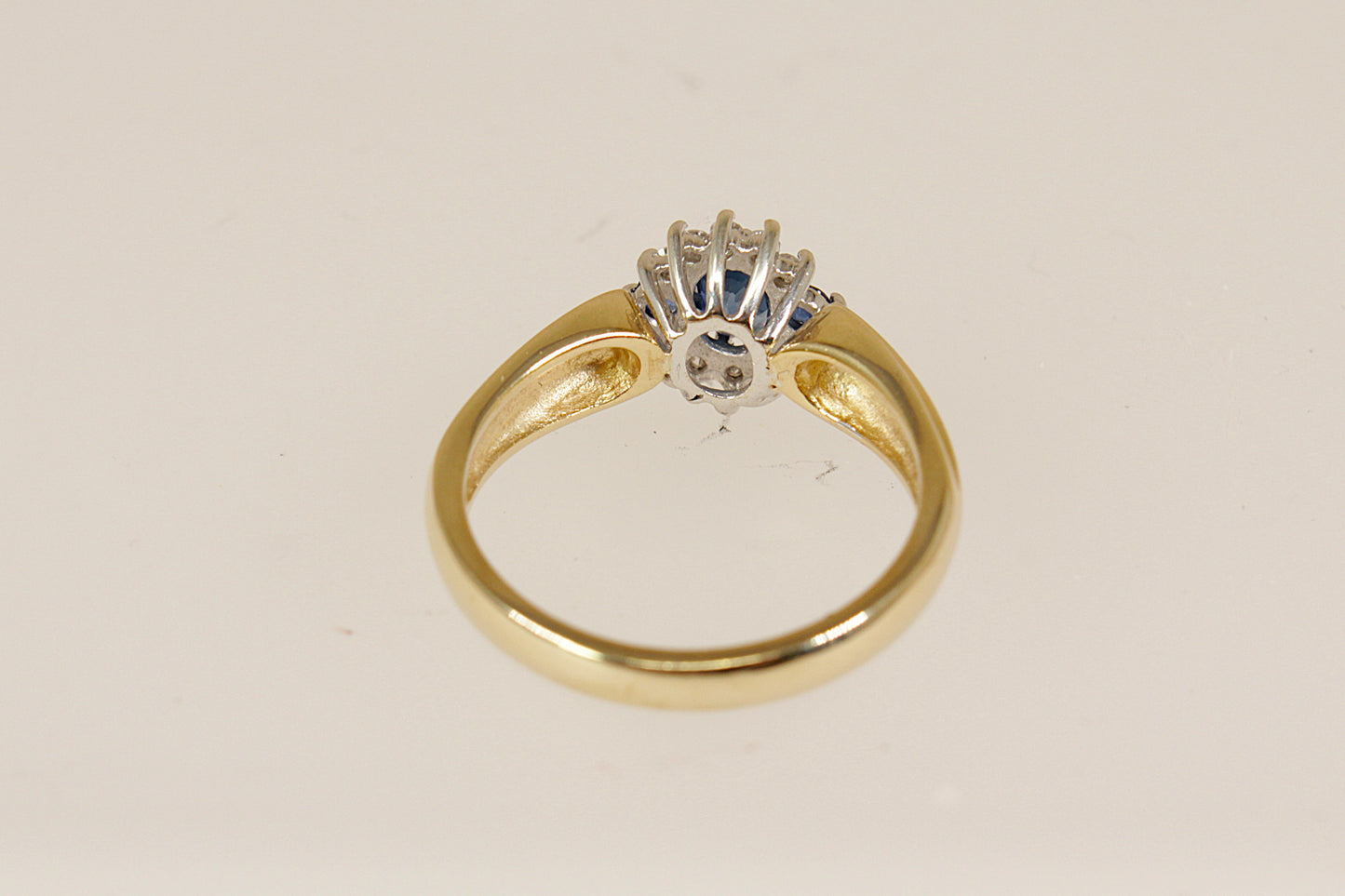 9ct Gold Sapphire and Diamond Cluster Ring