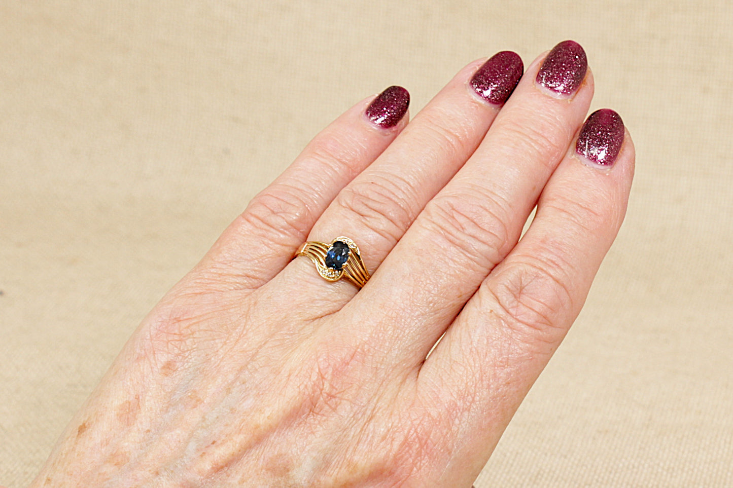 18ct Gold Sapphire and Diamond Ring