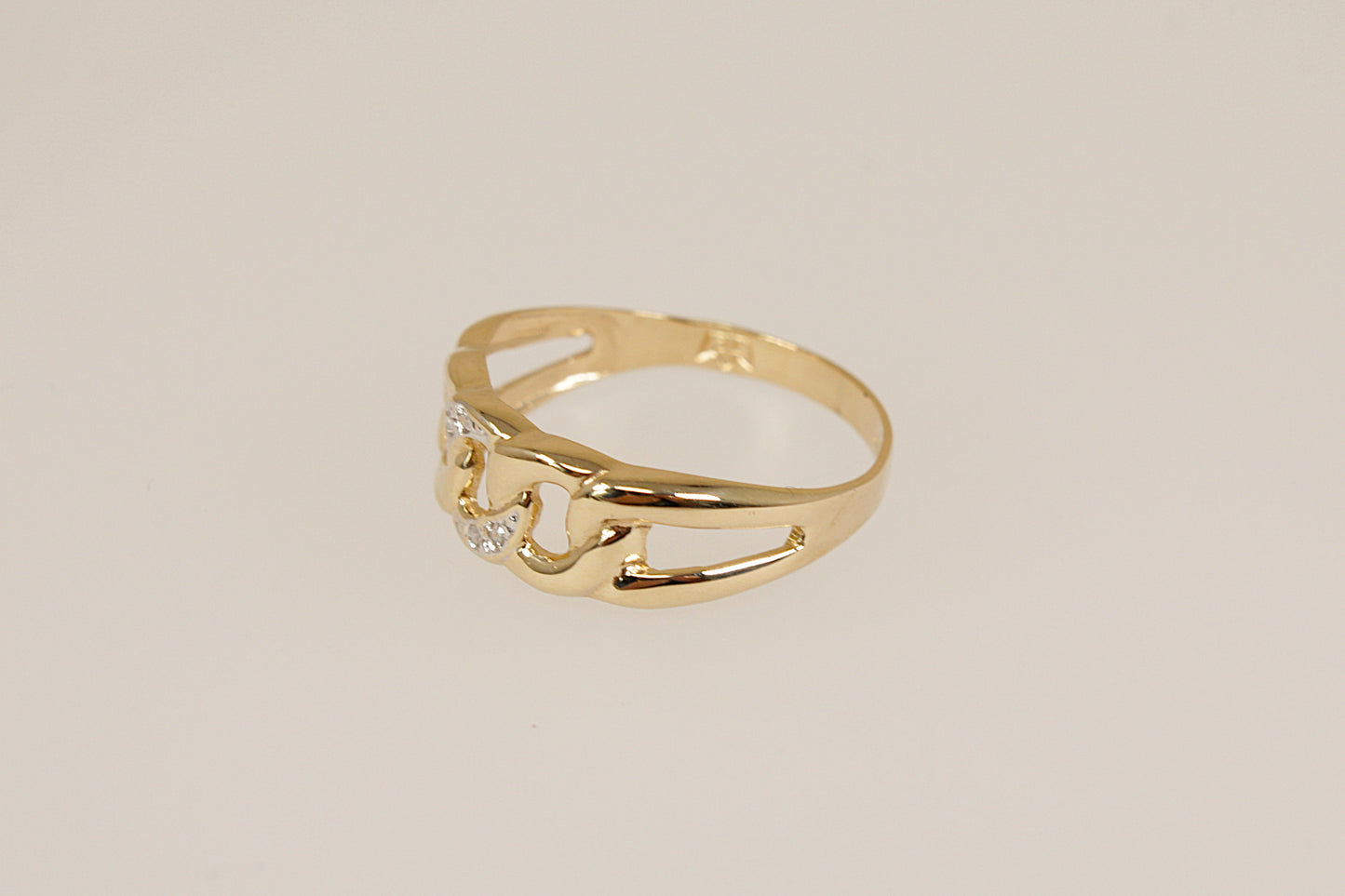 14ct Gold Diamond Knot Design Ring