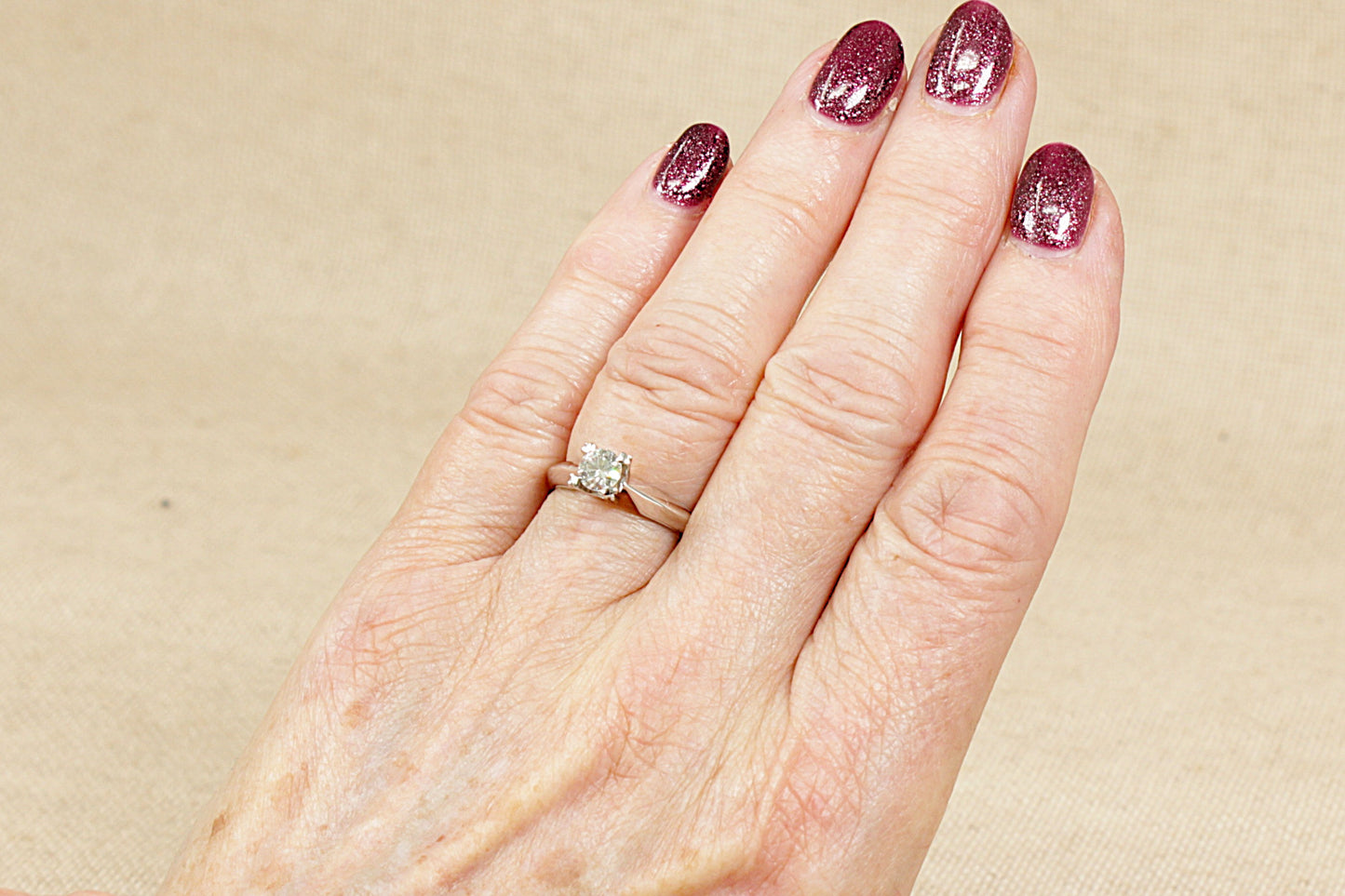18ct White Gold Diamond Solitaire Ring