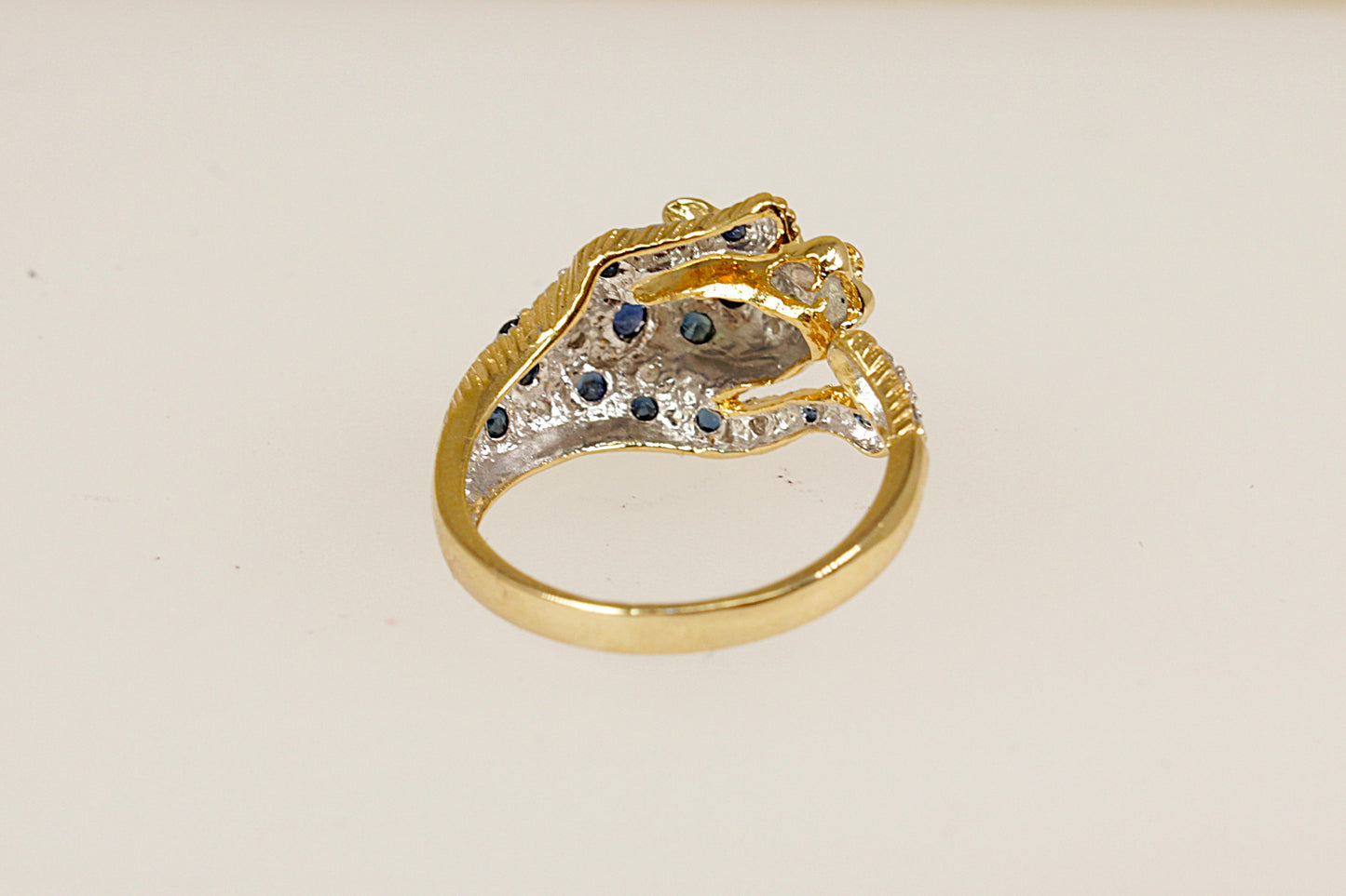 Sapphire and Diamond 'Roaring Leopard' Ring