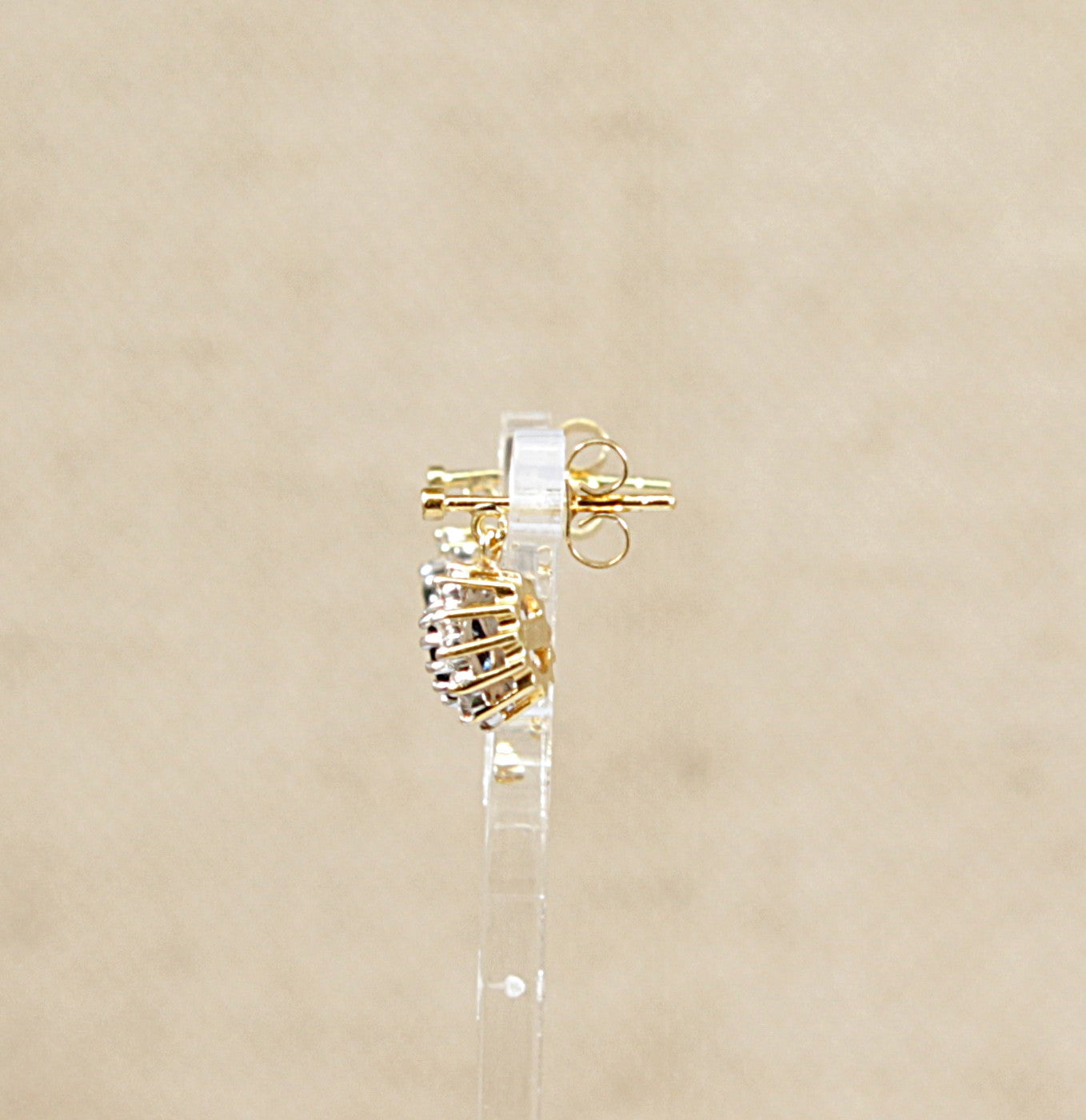18ct Sapphire & Diamond Drop Earrings