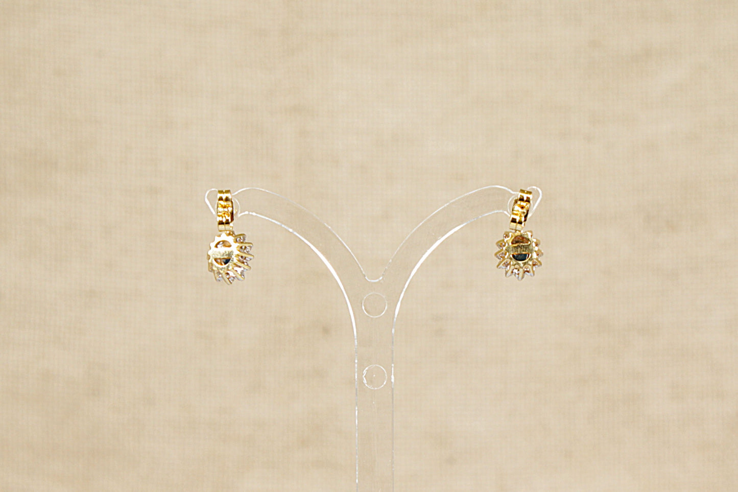 18ct Sapphire and Diamond Drop Earrings