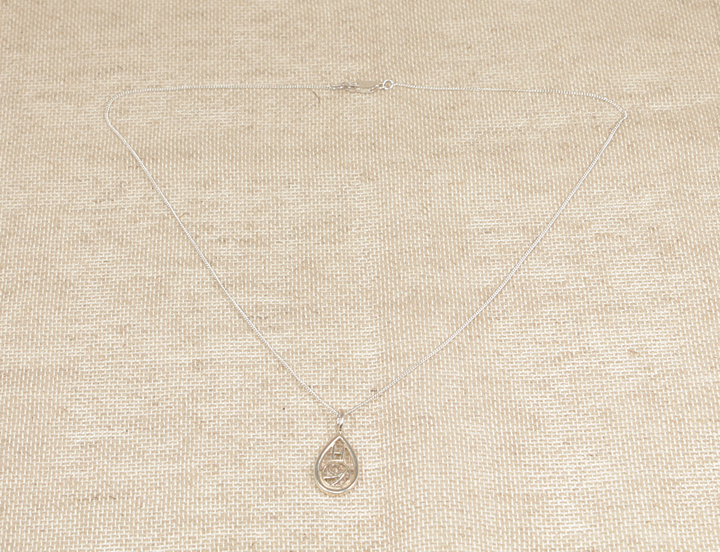 Sterling Silver ‘Rennie Mackintosh’ style Pendant Necklace