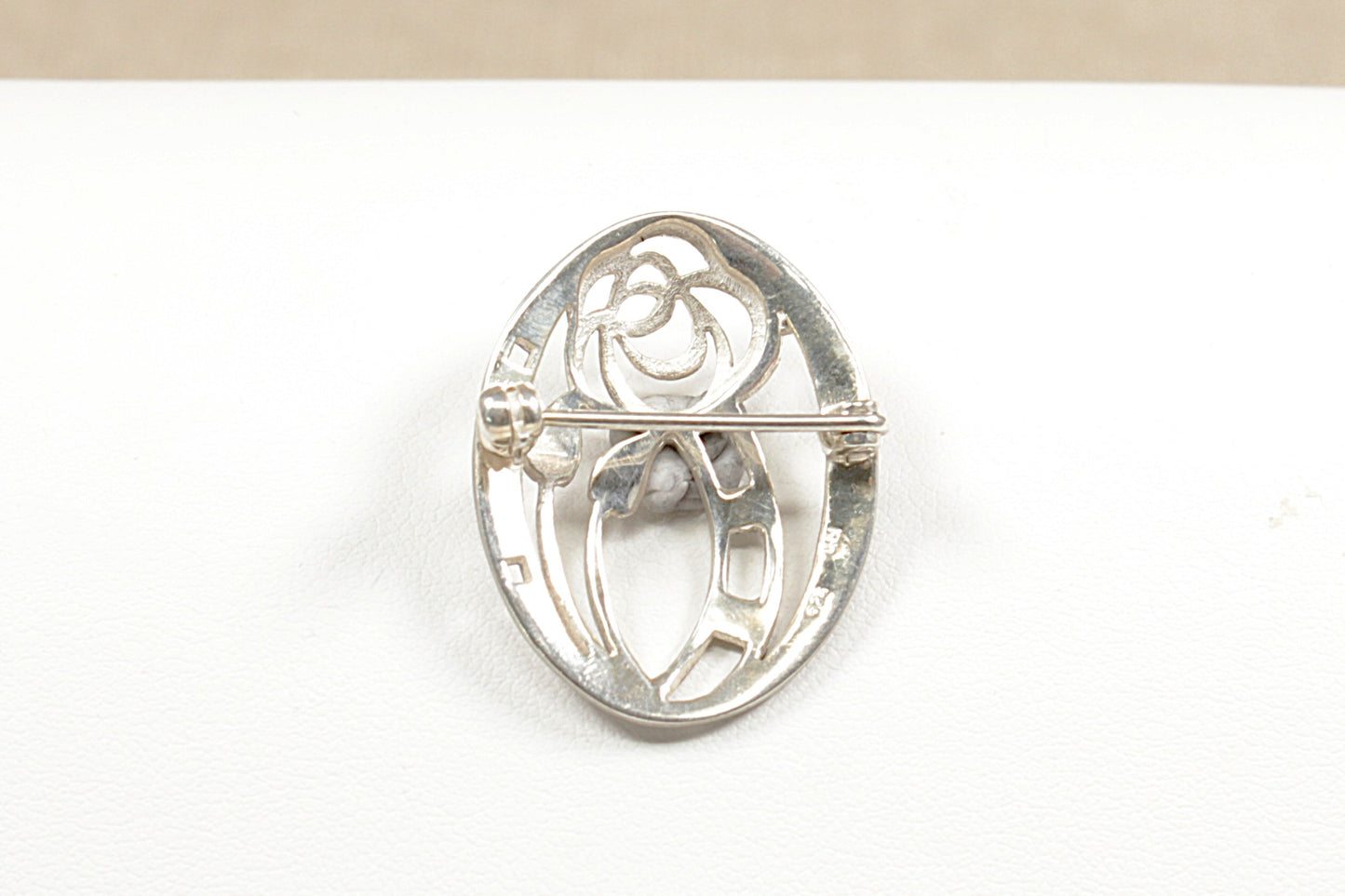 Silver brooch by the renowned designer Kit Heath