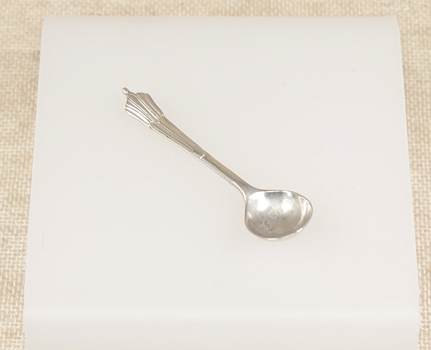 antique vintage edwardian silver salts spoon by henry atkin 1911