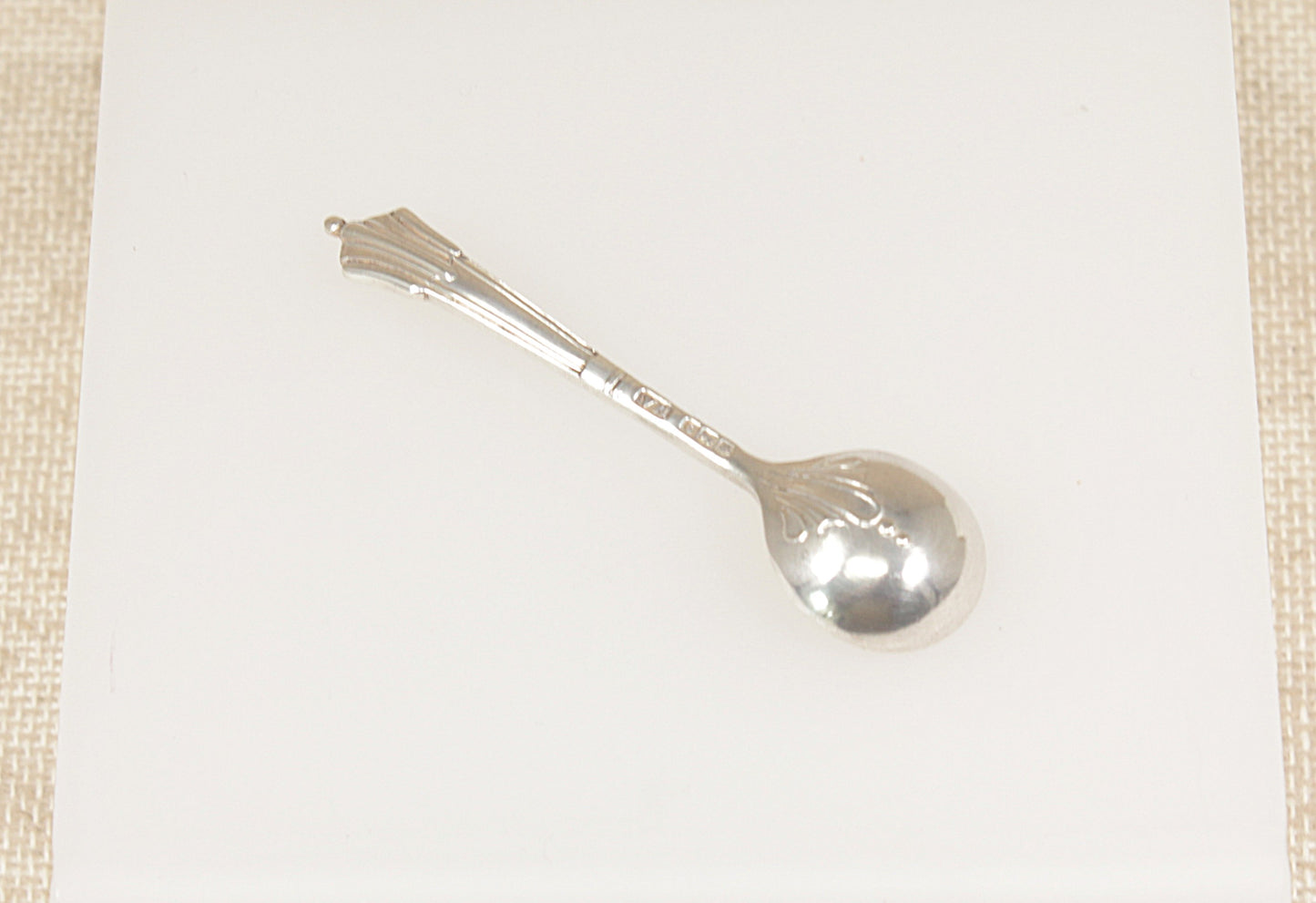 Edwardian Silver Salt Spoon
