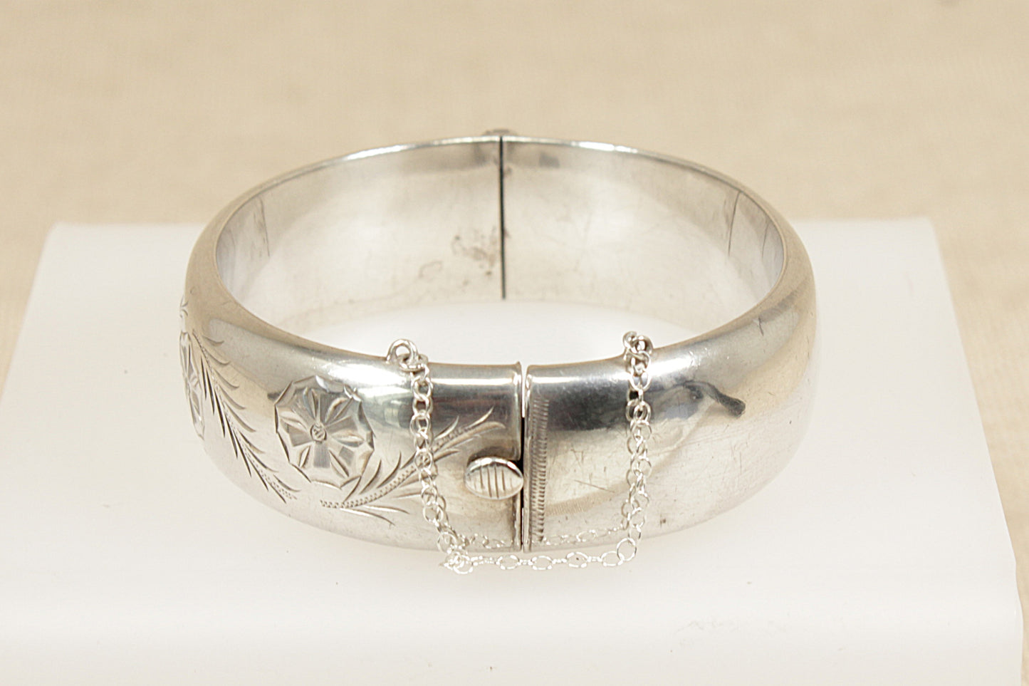 Vintage Silver Hinged Bracelets and Bangles