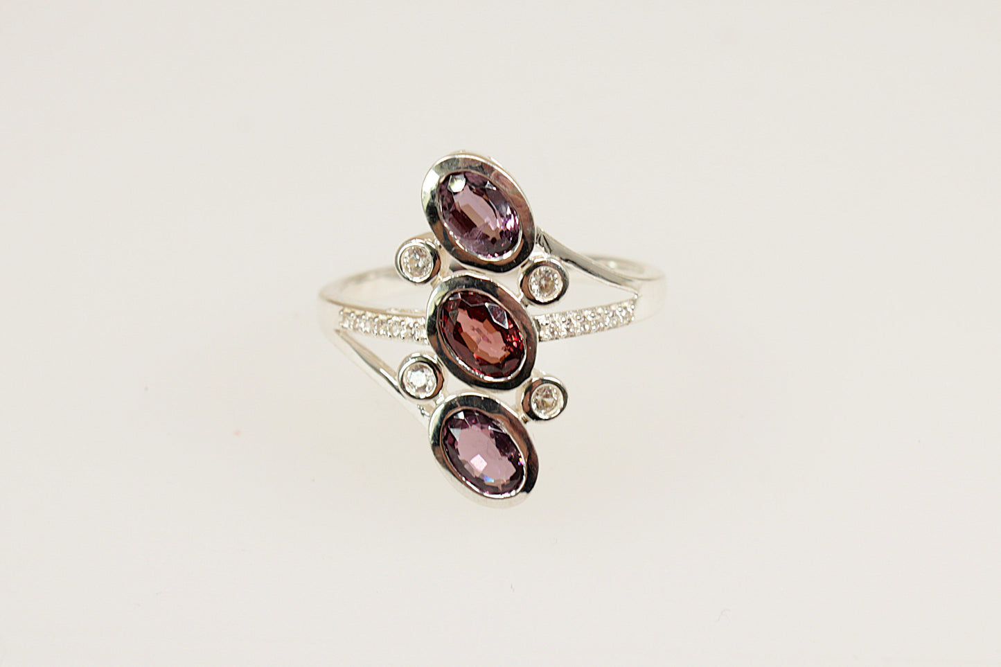 Silver Gemstone set Statement Ring