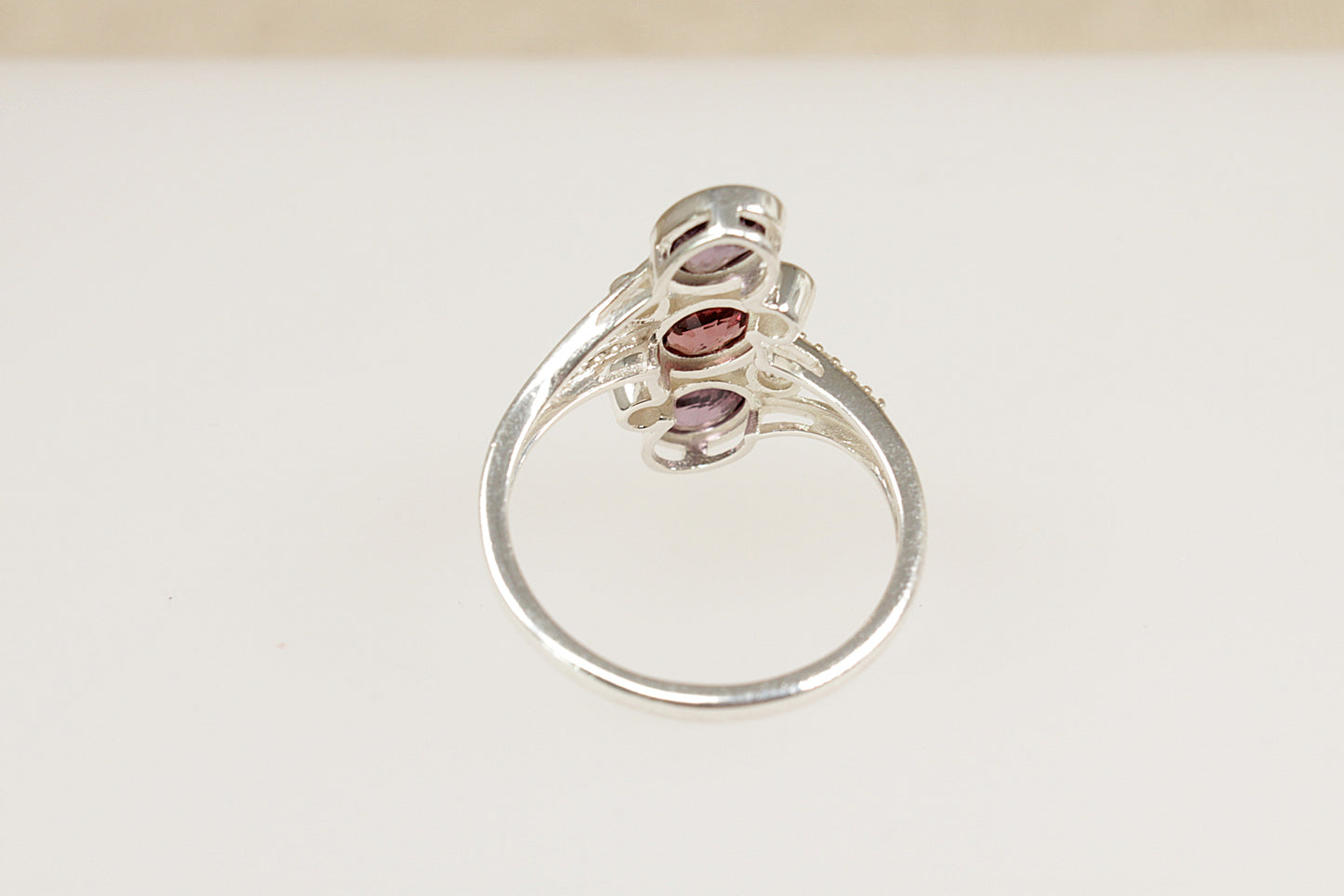 Silver Gemstone set Statement Ring
