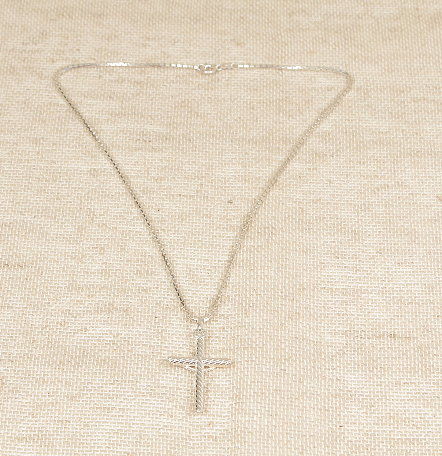 Sterling Silver Crucifix Pendant Necklace