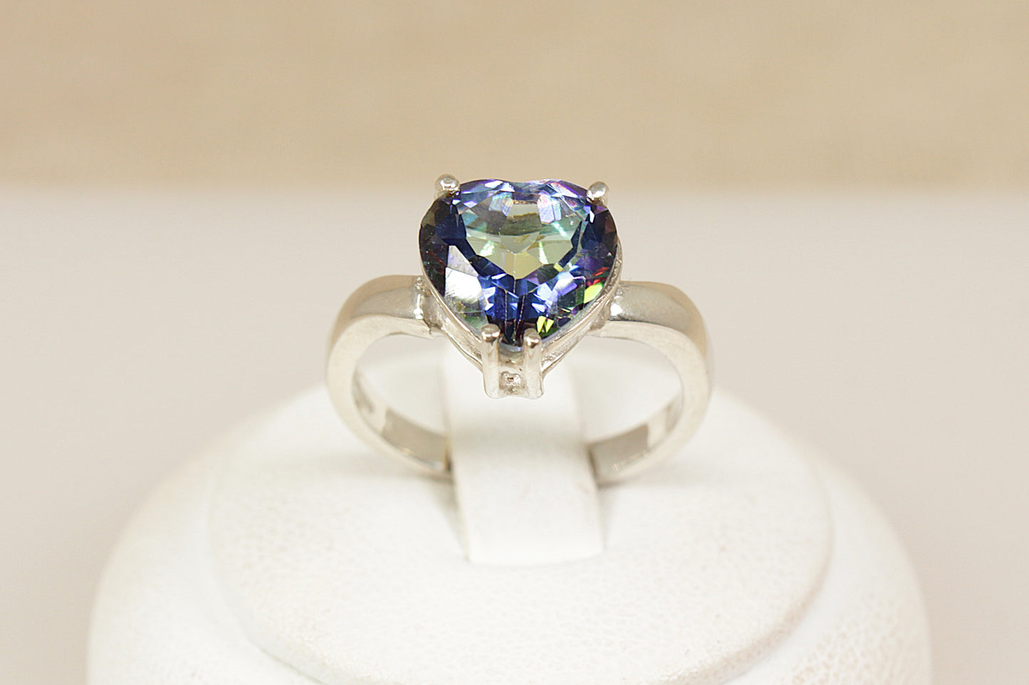Silver Mystic Topaz Ring