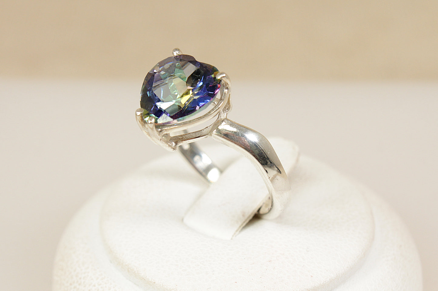 Silver Mystic Topaz Ring