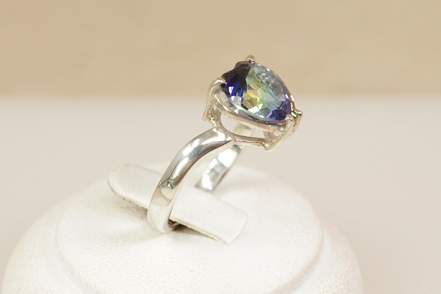 Silver Mystic Topaz Ring