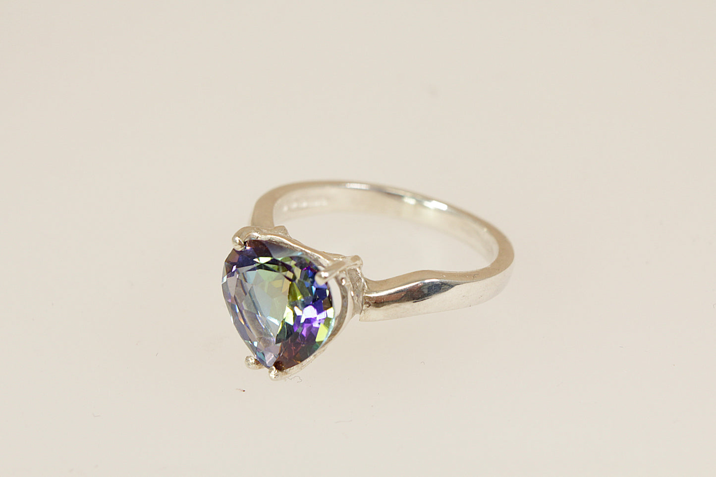 Silver Mystic Topaz Ring