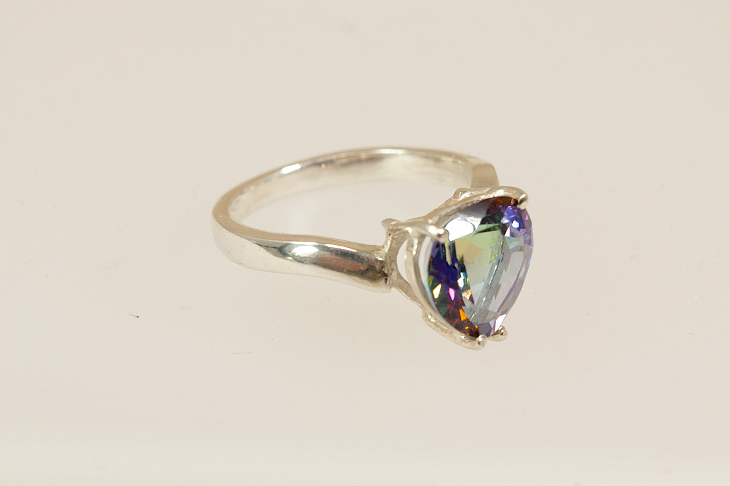 Silver Mystic Topaz Ring