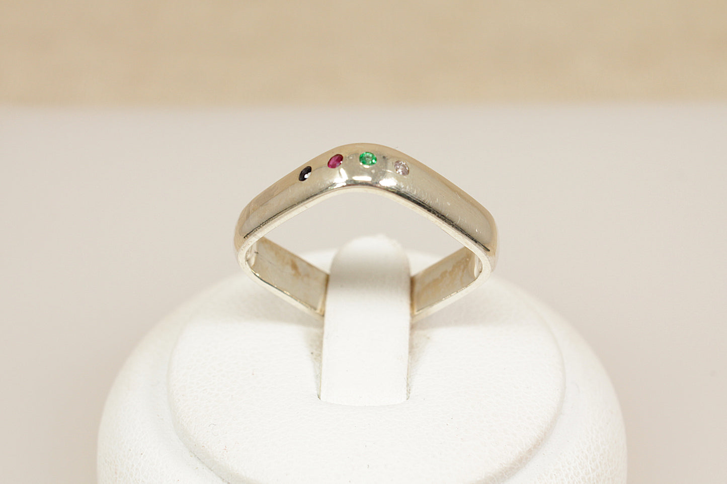 Sterling Silver Multi Gemstone Ring