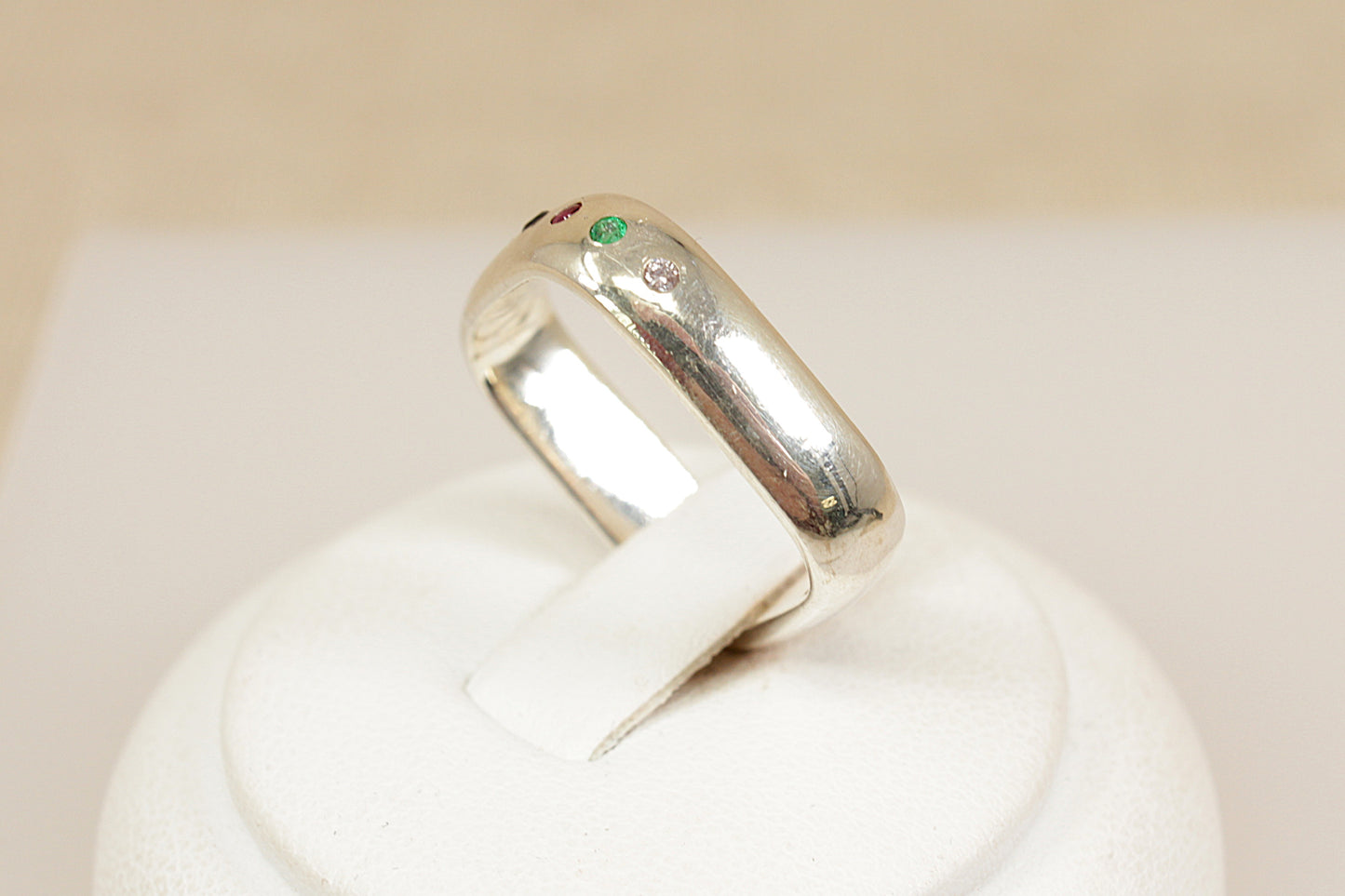 Sterling Silver Multi Gemstone Ring