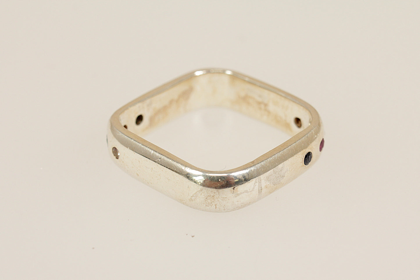 Sterling Silver Multi Gemstone Ring