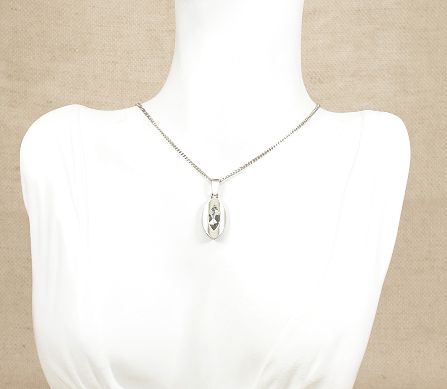 Scandinavian Designer Citrine Pendant Necklace
