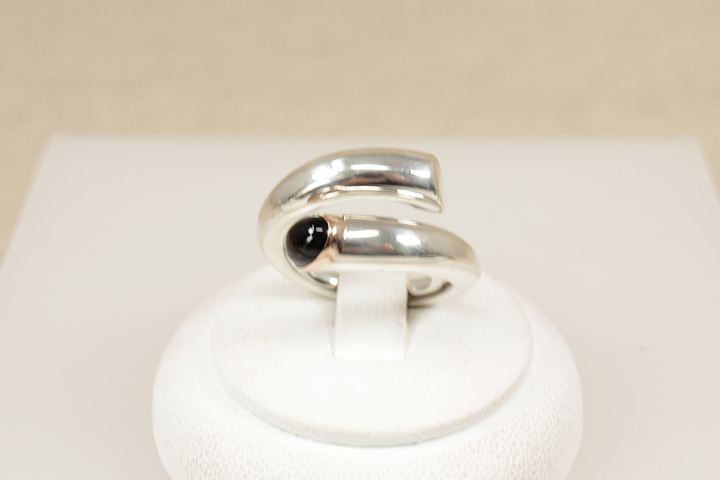 Silver and Iolite Statement Ring