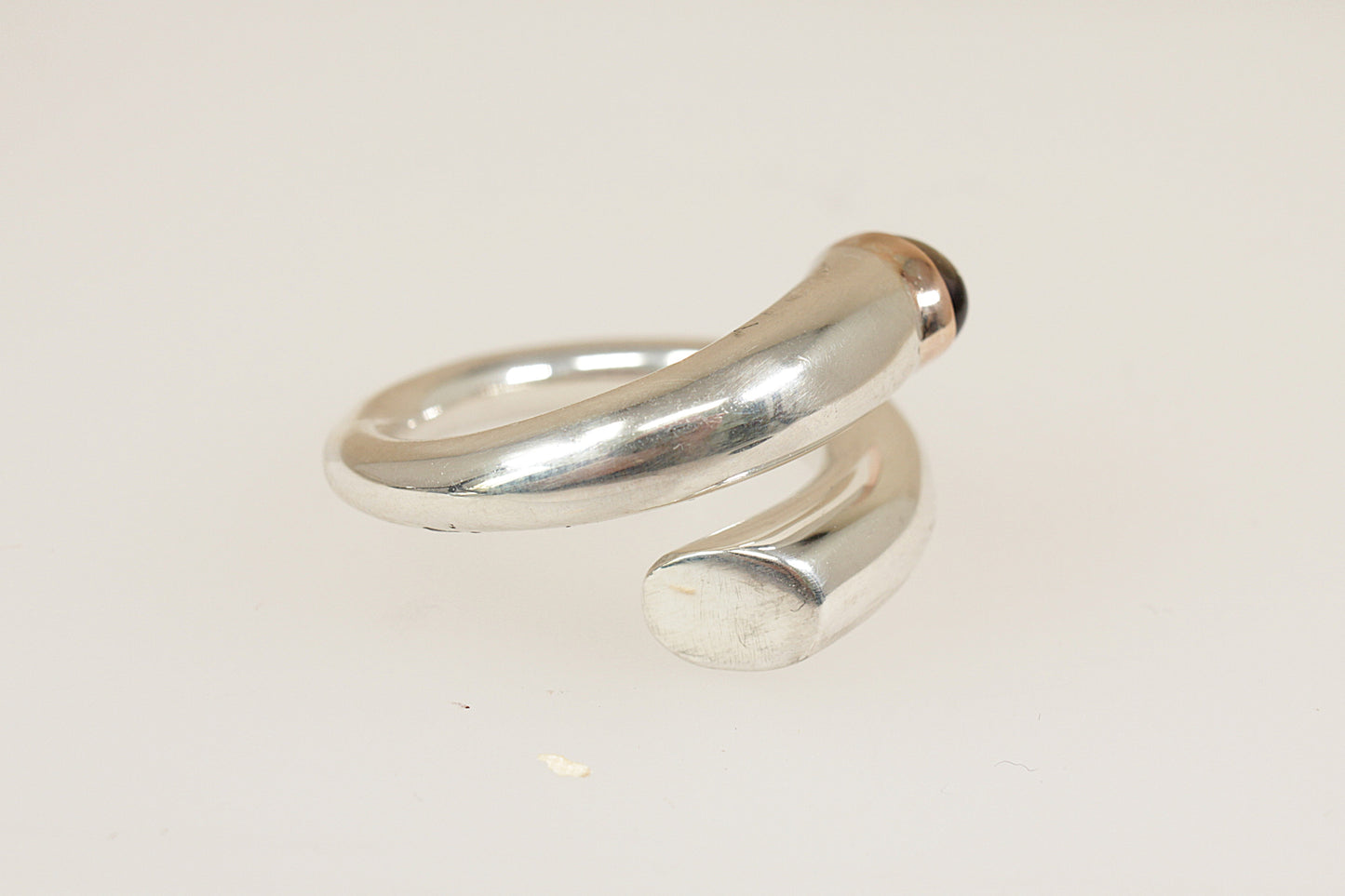 Silver and Iolite Statement Ring
