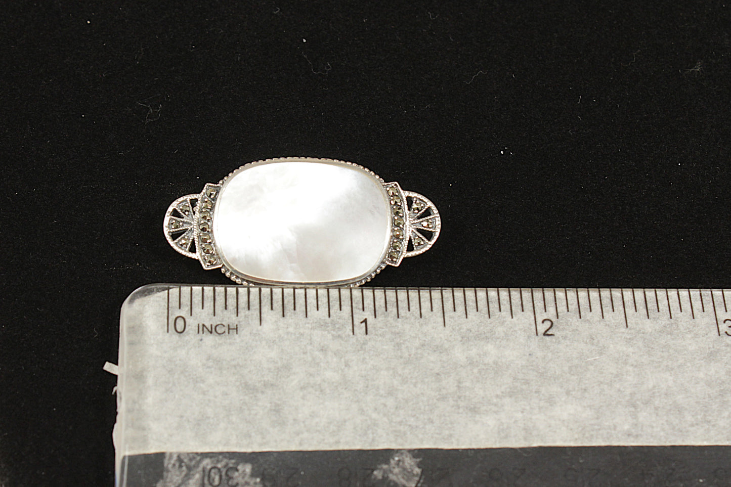 Silver Marcasite Brooch