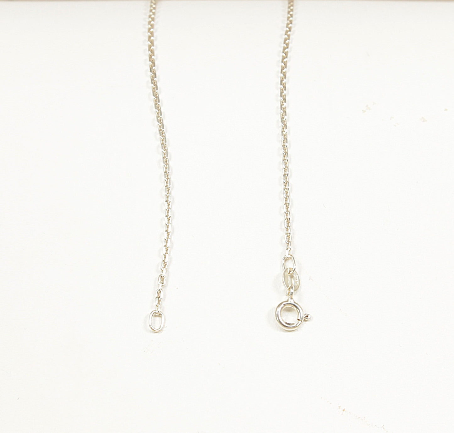 Silver and Peach Moonstone Pendant Necklace