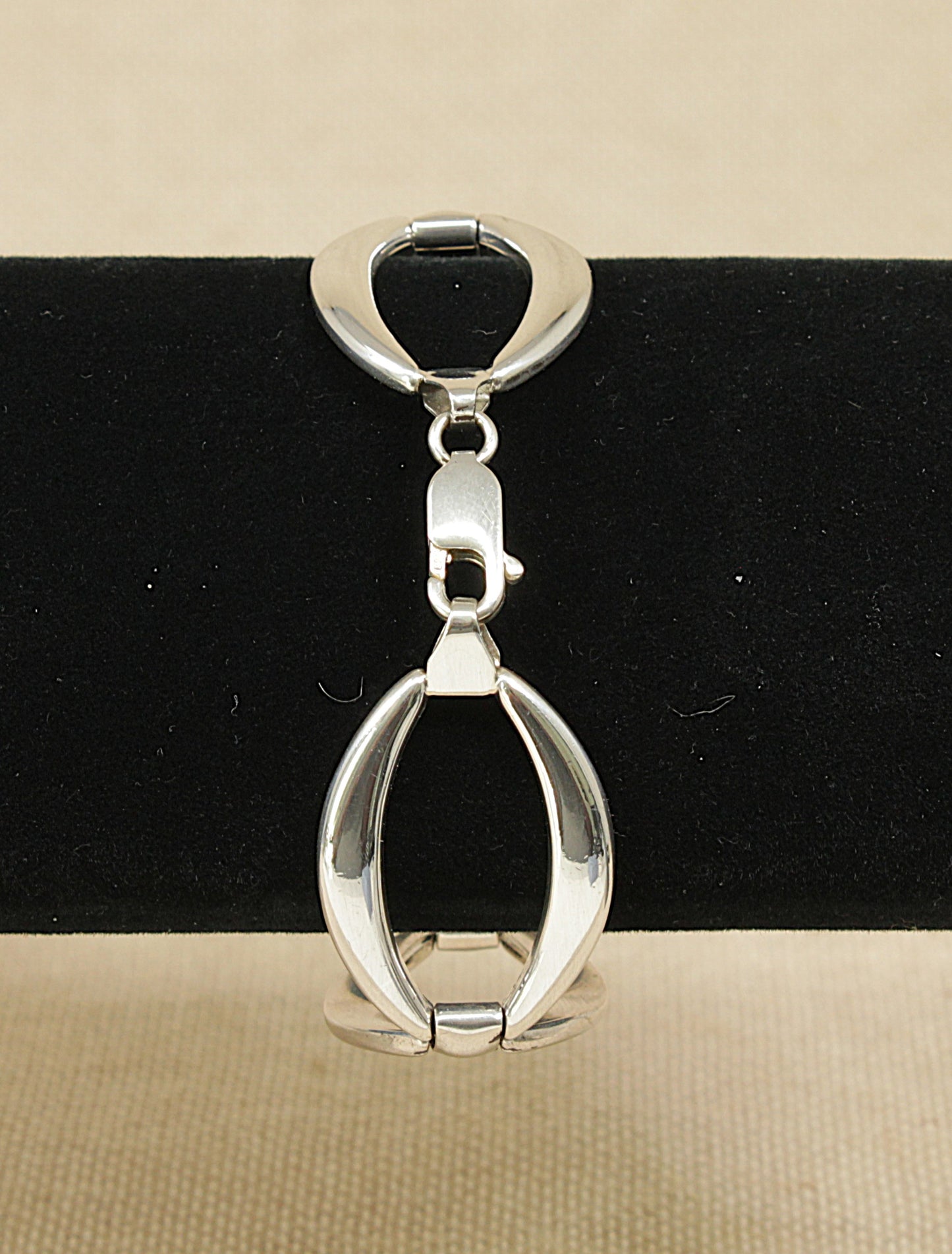 Silver Designer Large Link Bracelet
